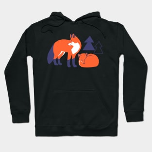 Foxes in the Woodland Hoodie